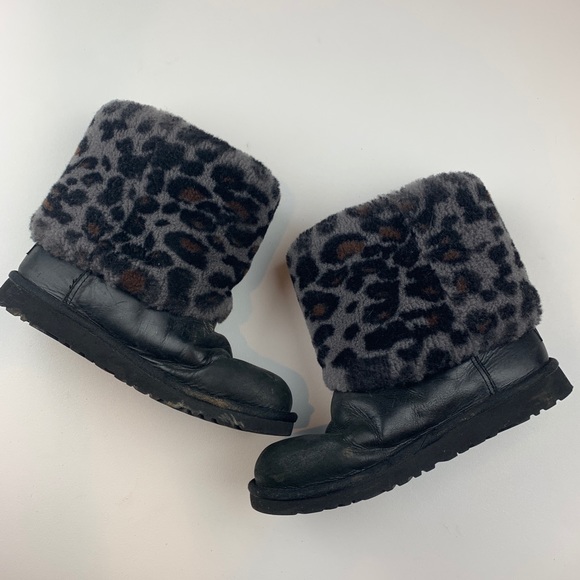 🎉SOLD🎉 Ugg Size 6 M Women’s Ellee Leather Boots - Picture 3 of 8